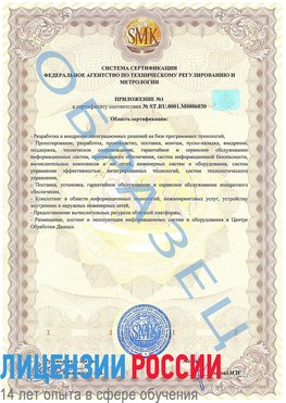 Образец сертификата соответствия (приложение) Искитим Сертификат ISO 27001